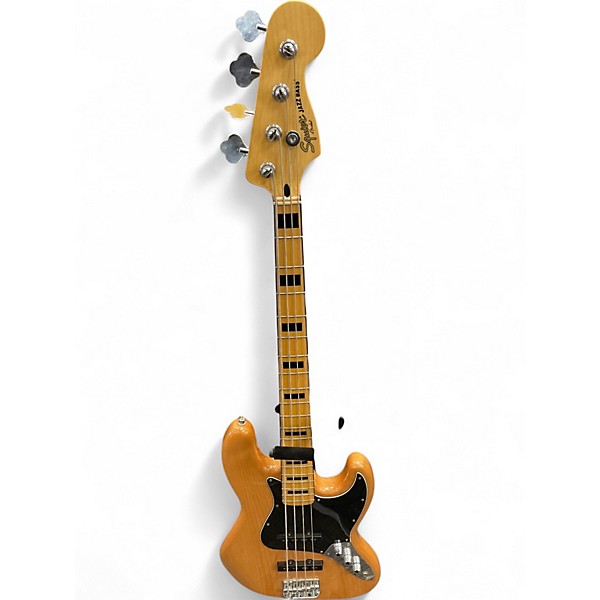 Used Squier Classic Vibe 70s Jazz Bass Natural Electric Bass Guitar
