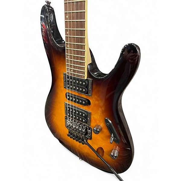 Used Ibanez S670QM DRAGON EYE BURST Solid Body Electric Guitar