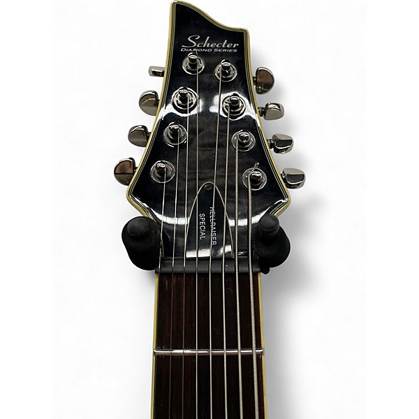 Used Schecter Guitar Research Hellraiser C8 Special 8 String Left Handed Trans Black Electric Guitar