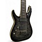 Used Schecter Guitar Research Hellraiser C8 Special 8 String Left Handed Trans Black Electric Guitar