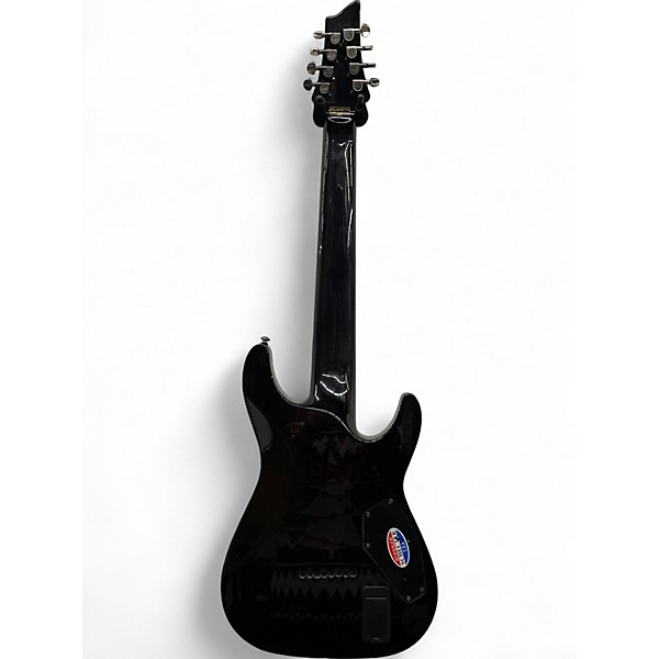Used Schecter Guitar Research Hellraiser C8 Special 8 String Left Handed Trans Black Electric Guitar