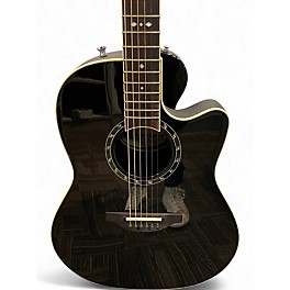 Used Ovation 2771AX-5 Balladeer Black Acoustic Electric Guitar