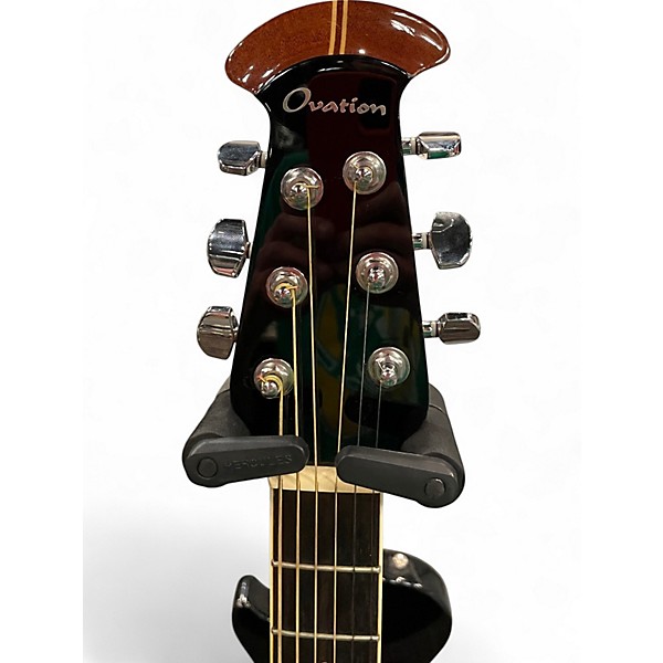 Used Ovation 2771AX-5 Balladeer Black Acoustic Electric Guitar