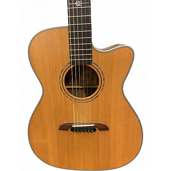 Used Alvarez WY1 Yairi Stage OM/Folk Natural Acoustic Electric Guitar