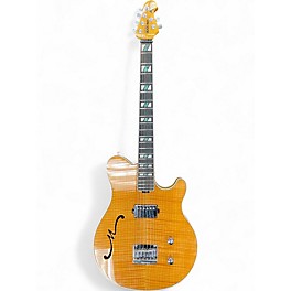 Used Ernie Ball Music Man Ball Family Reserve Axis Super Sport Honey Blonde Hollow Body Electric Guitar