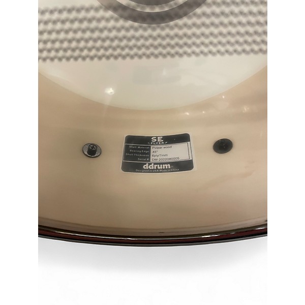 Used ddrum 13in SE FLYER PITSTOP Pearl White Drum