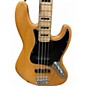 Used Squier Jazz Bass Natural Electric Bass Guitar