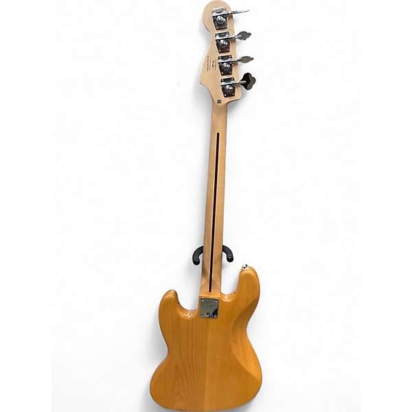 Used Squier Jazz Bass Natural Electric Bass Guitar