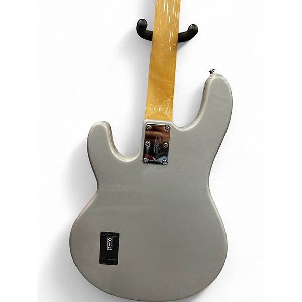 Used Sterling by Music Man Ray34 CA Silver Electric Bass Guitar