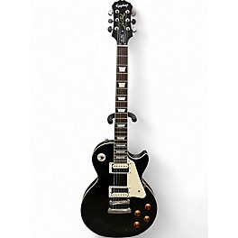 Used Epiphone Les Paul Traditional Pro Black Solid Body Electric Guitar