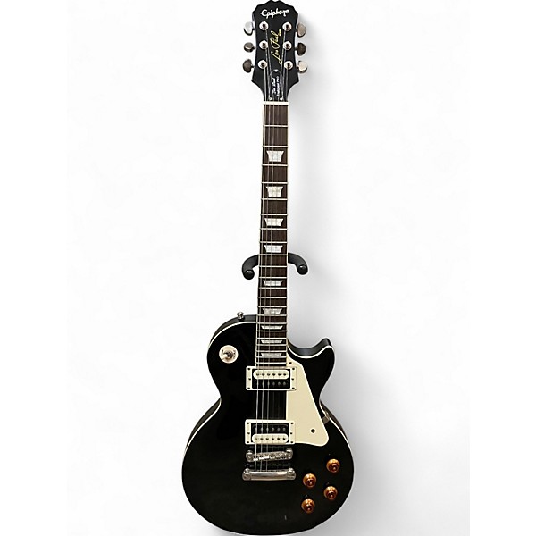 Used Epiphone Les Paul Traditional Pro Black Solid Body Electric Guitar