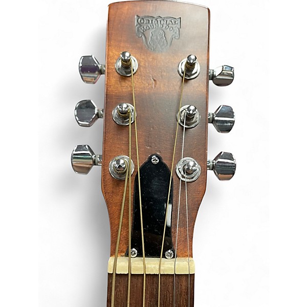 Used Original Hound Dog Round Neck Resonator Natural Acoustic Guitar