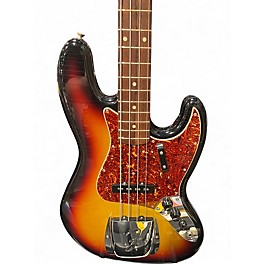 Used 2002 Fender 1964 JAZZ BASS NOS 3 Color Sunburst Electric Bass Guitar