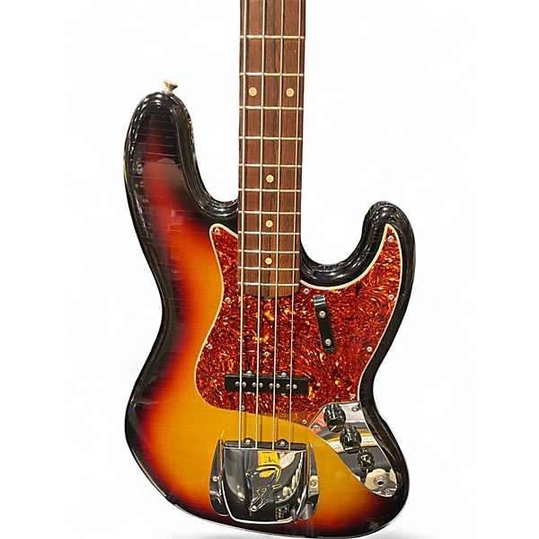 Used 2002 Fender 1964 JAZZ BASS NOS 3 Color Sunburst Electric Bass Guitar