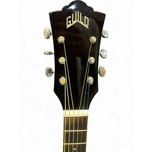Used Guild OM260-CE DELUXE Trans Black Acoustic Electric Guitar