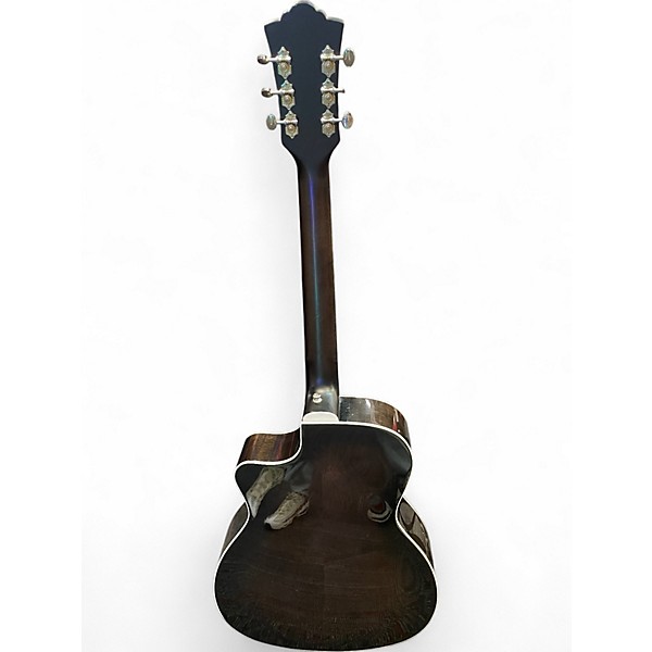 Used Guild OM260-CE DELUXE Trans Black Acoustic Electric Guitar