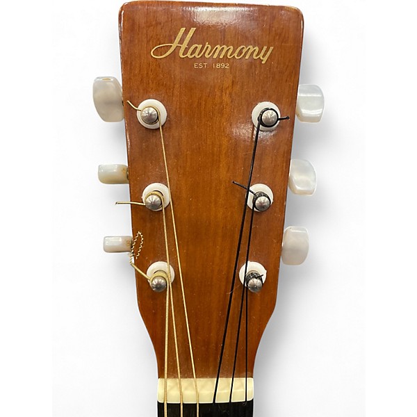 Used Harmony H106G Natural Acoustic Guitar