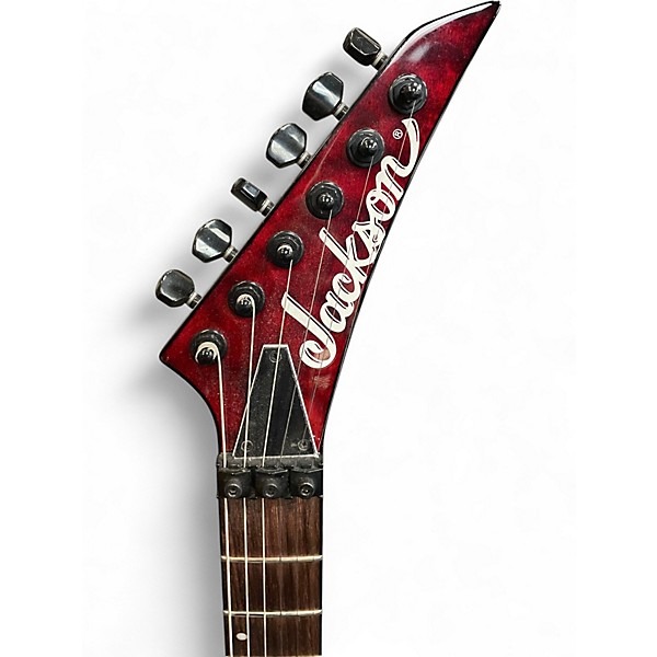 Used 2013 Jackson DK2QHT Pro Dinky Trans Red Solid Body Electric Guitar