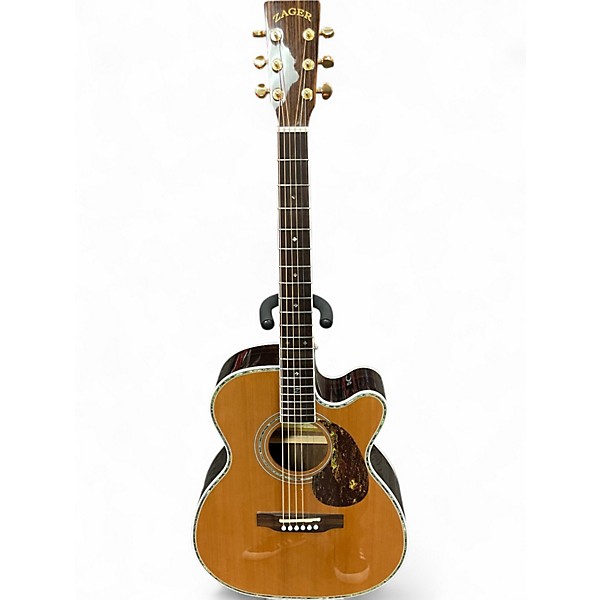 Used Zager  ZAD80CE Natural Acoustic Guitar