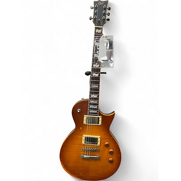 Used Esp Ltd EC-256 Aged Amber Burst Solid Body Electric Guitar