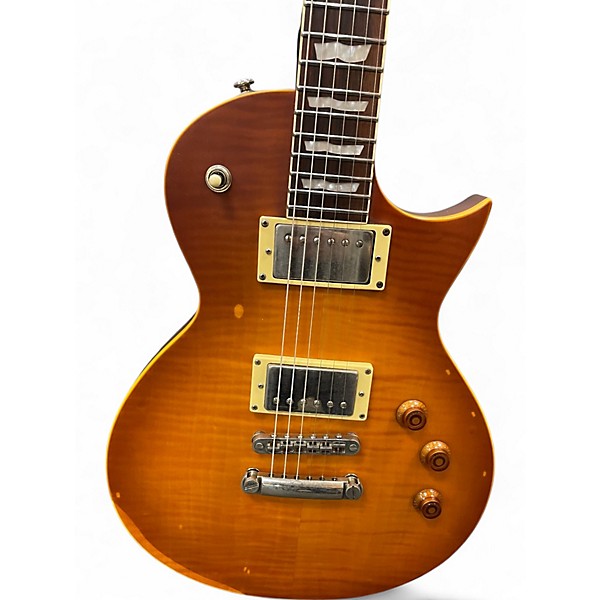 Used Esp Ltd EC-256 Aged Amber Burst Solid Body Electric Guitar