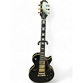 Used 2020 Epiphone Joe Bonamassa Les Paul Custom Black Beauty Black Solid Body Electric Guitar