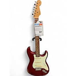 Used Fender Vintera 60s Stratocaster Road Worn Candy Apple Red Solid Body Electric Guitar