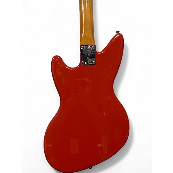 Used Fender Jagstang Fiesta Red Solid Body Electric Guitar