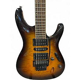 Used Ibanez S670QM Dragon Eye Burst Solid Body Electric Guitar