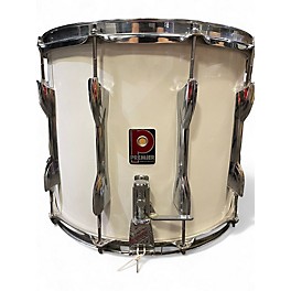 Used Premier 14in MARCHING SNARE Olympic White Drum