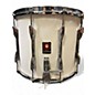 Used Premier 14in MARCHING SNARE Olympic White Drum thumbnail