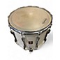Used Premier 14in MARCHING SNARE Olympic White Drum