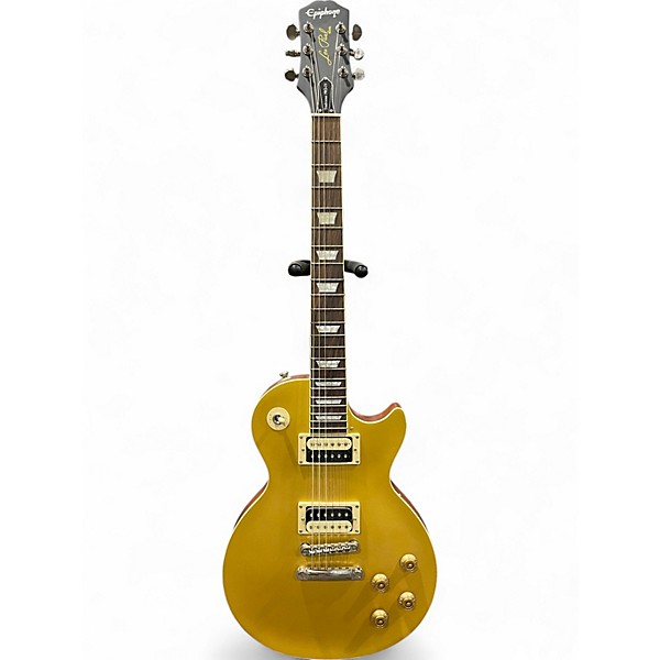 Used 2022 Epiphone Les Paul Traditional Pro IV WORN METALLIC GOLD Solid Body Electric Guitar,New Products : American Fashion Style Bags On Sale