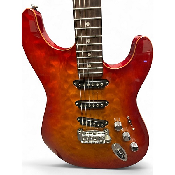 Used G&L S 500 DLX Cherry Sunburst Solid Body Electric Guitar