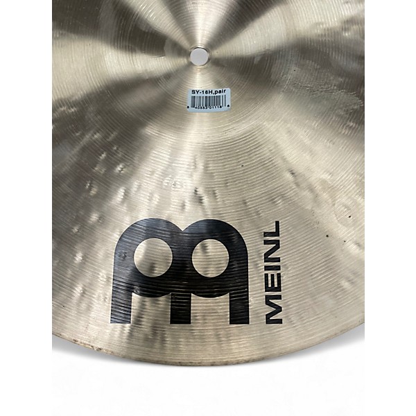 Used MEINL 16in SY16H Symphonic Cymbal Pair Heavy Cymbal