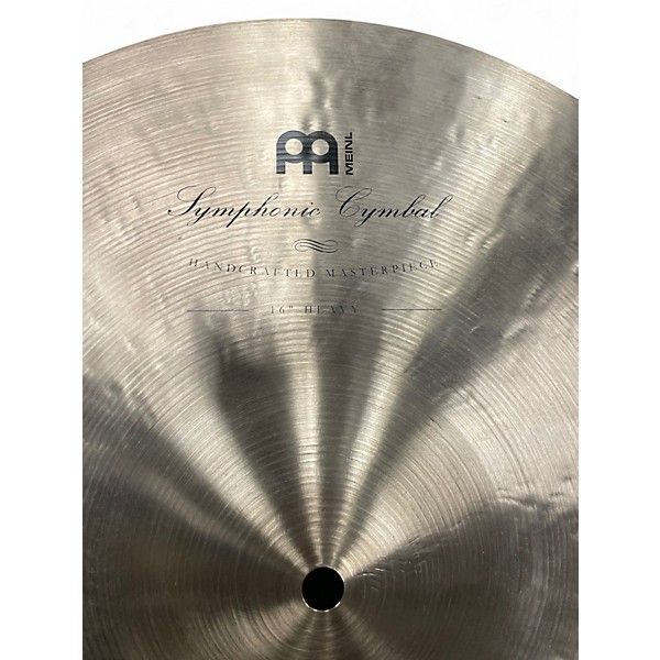 Used MEINL 16in SY16H Symphonic Cymbal Pair Heavy Cymbal