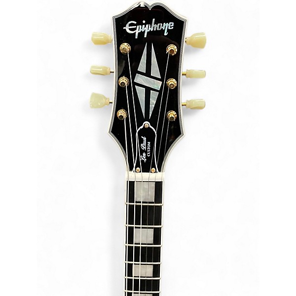 Used Epiphone LES PAUL CUSTOM P90S BLACK Solid Body Electric Guitar