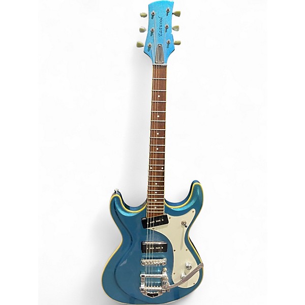 Used Eastwood Sidejack blue Solid Body Electric Guitar