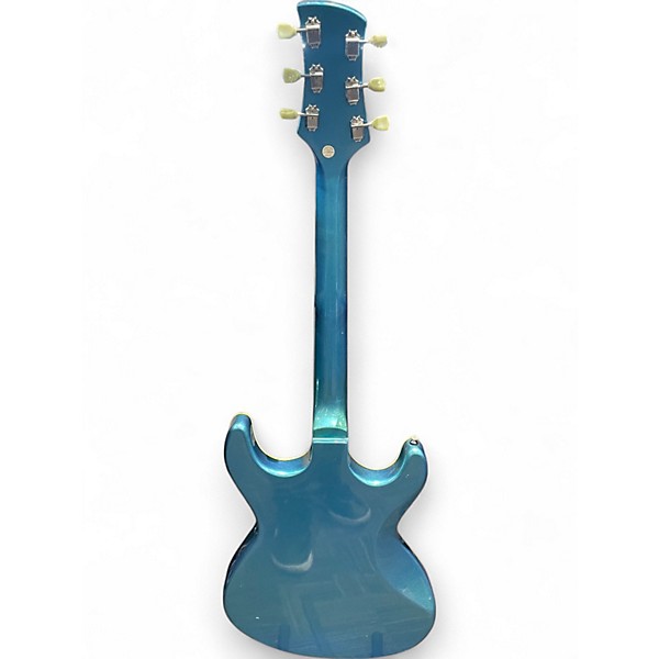 Used Eastwood Sidejack blue Solid Body Electric Guitar