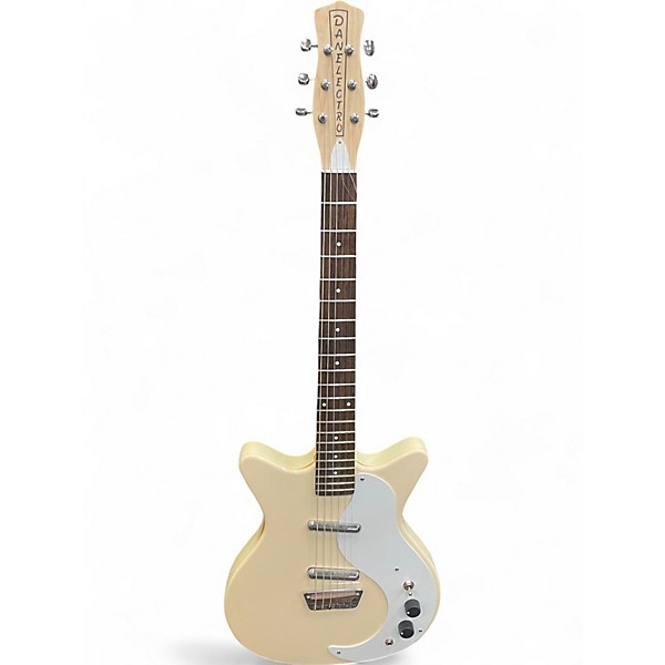 Used Danelectro DC '59 Classic White Solid Body Electric Guitar