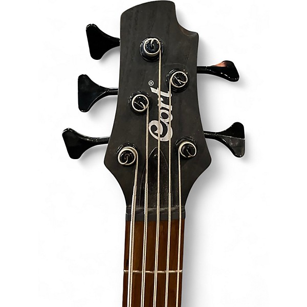 Used Cort b5 element Trans Black Electric Bass Guitar
