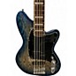 Used Ibanez tmb405 Cosmic Blue Starburst Electric Bass Guitar