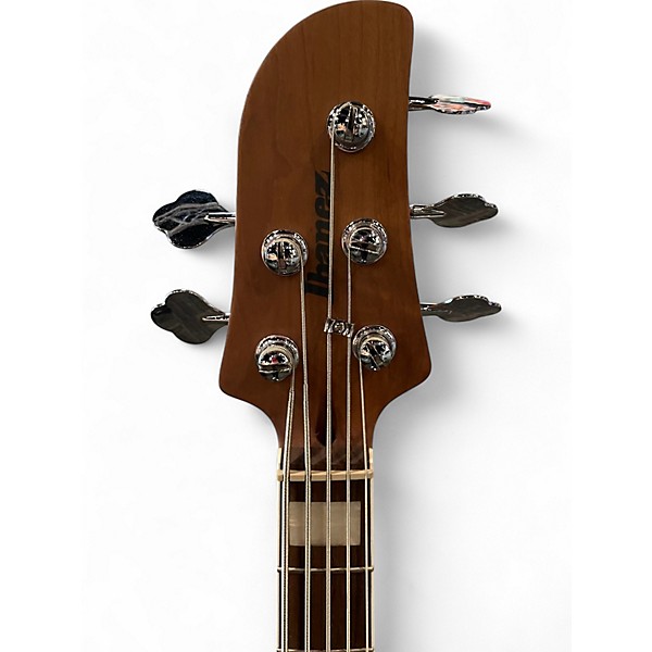Used Ibanez tmb405 Cosmic Blue Starburst Electric Bass Guitar