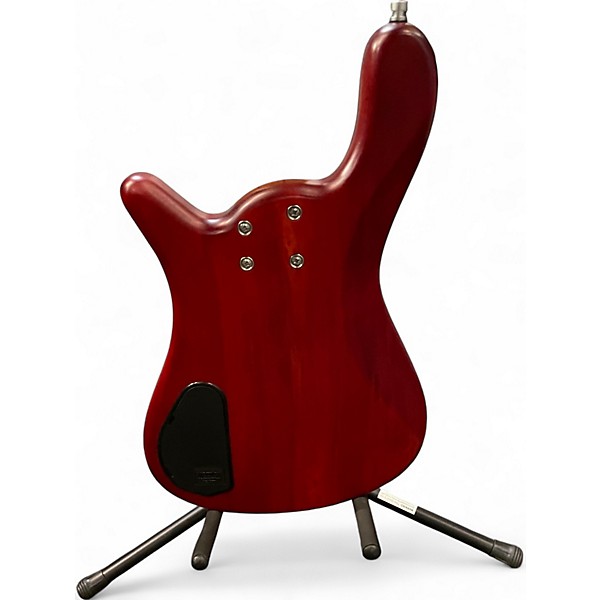 Used RockBass by Warwick Streamer 5 Trans Crimson Red Electric Bass Guitar