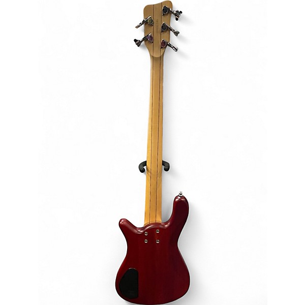 Used RockBass by Warwick Streamer 5 Trans Crimson Red Electric Bass Guitar