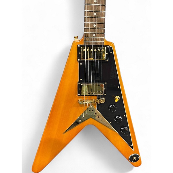 Used Epiphone 1958 Korina Flying V Natural Solid Body Electric Guitar