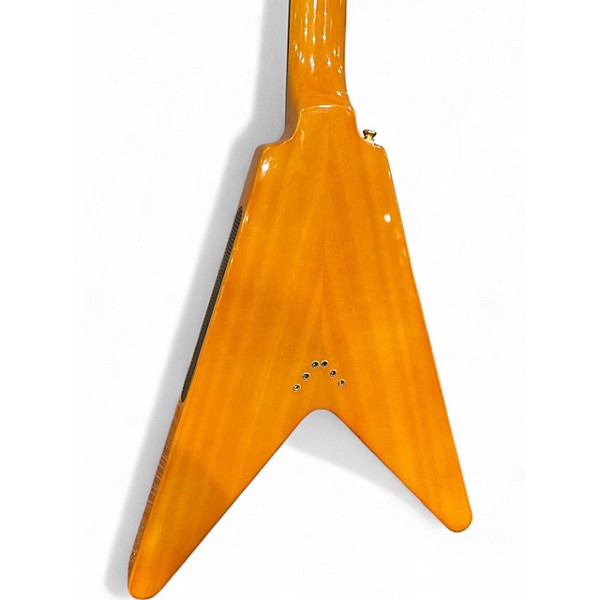 Used Epiphone 1958 Korina Flying V Natural Solid Body Electric Guitar