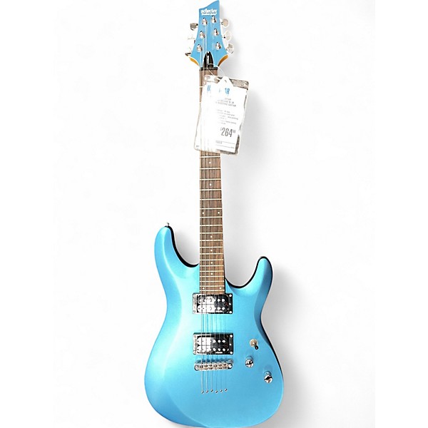 Used Schecter Guitar Research C6 DELUXE Blue Solid Body Electric Guitar,Specials : American Fashion Style Bags On Sale