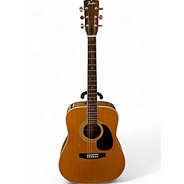 Used Fender F75 Natural Acoustic Electric Guitar