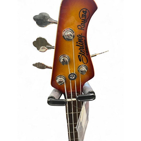 Used Sterling by Music Man Ray34 Honey Burst Electric Bass Guitar